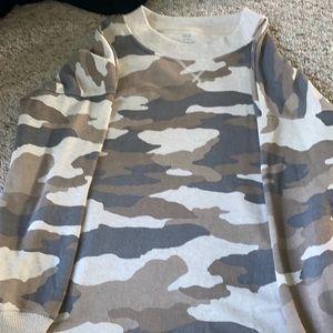 Camo crewneck